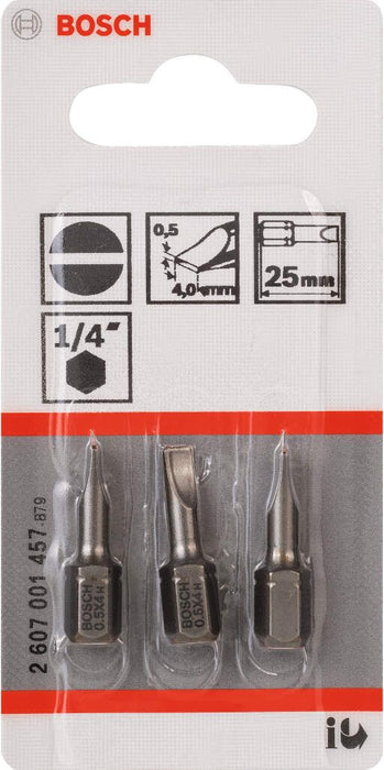 Bosch bit odvrtača ekstra-tvrdi S 0,5x4,0, 25 mm - 2607001457