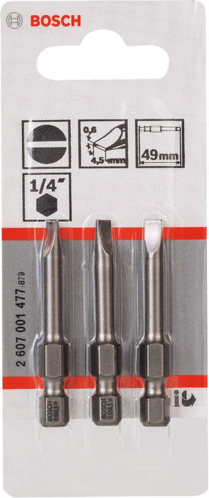 Bosch bit odvrtača ekstra-tvrdi S 0,6x4,5, 49 mm - 2607001477