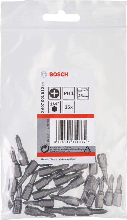 Bosch bit odvrtača ekstra-tvrdi PH 1, 25 mm - 2607001510