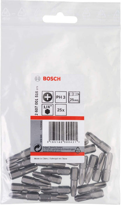 Bosch bit odvrtača ekstra-tvrdi PH 3, 25 mm - 2607001516