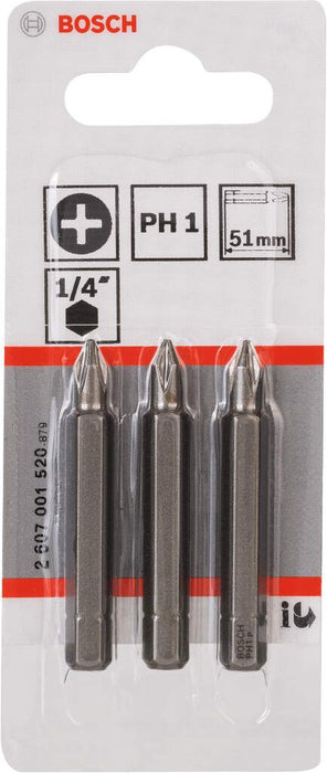 Bosch bit odvrtača ekstra-tvrdi PH 1, 51 mm - 2607001520