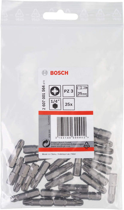 Bosch bit odvrtača ekstra-tvrdi PZ 3, 25 mm - 2607001564