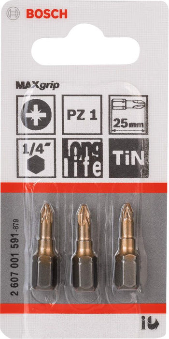 Bosch bit odvrtača Max Grip PZ 1, 25 mm - 2607001591