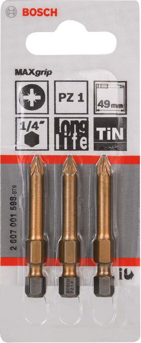 Bosch bit odvrtača Max Grip PZ 1, 49 mm - 2607001598