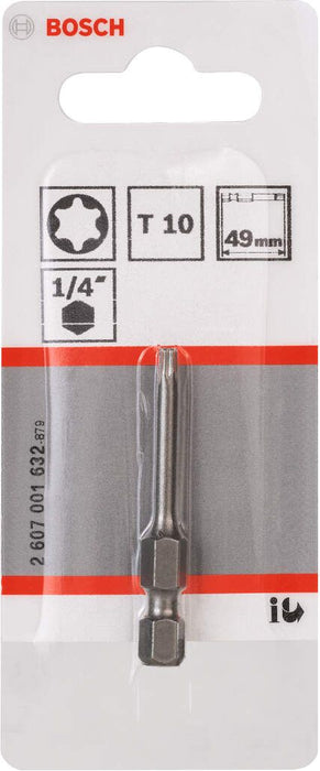 Bosch bit odvrtača ekstra-tvrdi T10, 49 mm - 2607001632