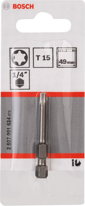 Bosch bit odvrtača ekstra-tvrdi T15, 49 mm - 2607001634