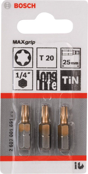 Bosch bit odvrtača Max Grip T20, 25 mm - 2607001691