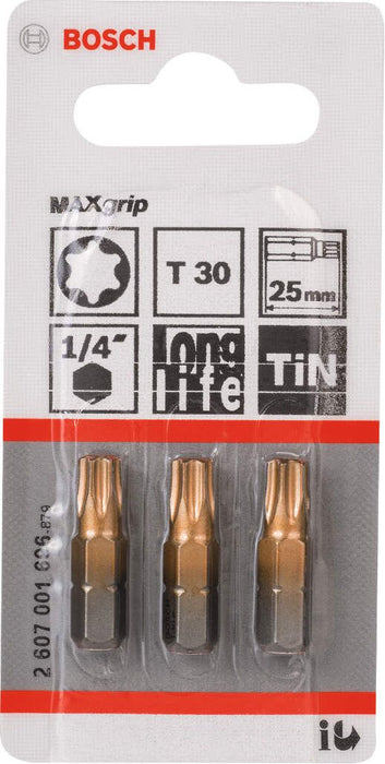 Bosch bit odvrtača Max Grip T30, 25 mm - 2607001696