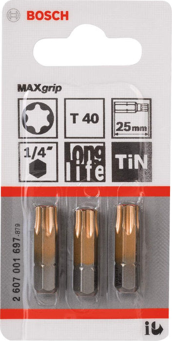 Bosch bit odvrtača Max Grip T40, 25 mm - 2607001697