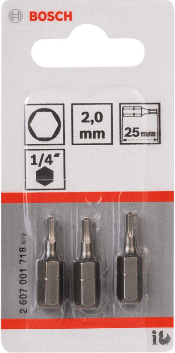 Bosch bit odvrtača ekstra-tvrdi HEX 2, 25 mm - 2607001718