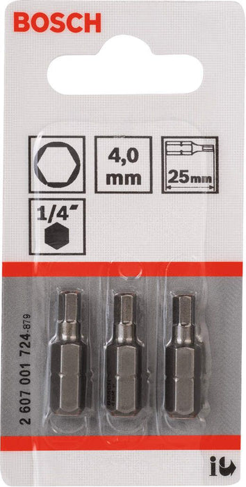 Bosch bit odvrtača ekstra-tvrdi HEX 4, 25 mm - 2607001724