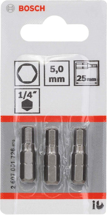 Bosch bit odvrtača ekstra-tvrdi HEX 5, 25 mm - 2607001726