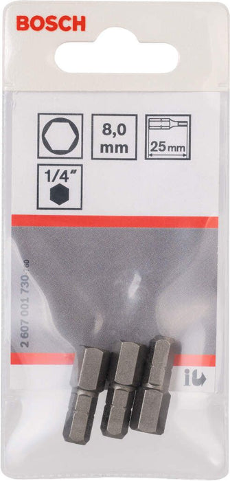 Bosch bit odvrtača ekstra-tvrdi HEX 8, 25 mm - 2607001730