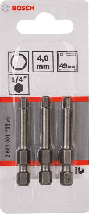 Bosch bit odvrtača ekstra-tvrdi HEX 4, 49 mm - 2607001733