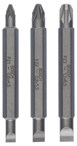 BOSCH 3-delni set dvostranih nastavaka - 3-delni set dvostranih bitova,60 mm (2607001747)-SBT Alati Beograd