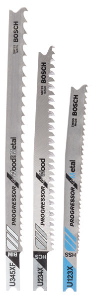 BOSCH 3-delni komplet listova ubodne testere sa U držačem Progressor for Wood and Metal - Set list ub test U123 X;U 234 X;U 345 XF (2607010516)-SBT Alati Beograd