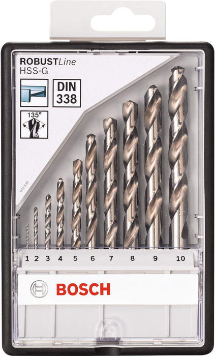 Bosch 10-delni Robust Line set HSS-G burgija za metal (2607010535)