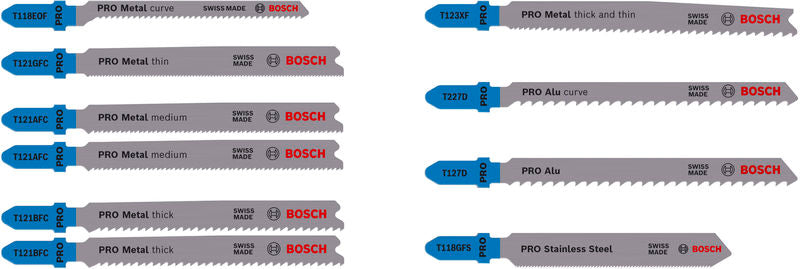 BOSCH PRO Metal and Alu set, 92 mm, 10 kom. - Set listova testere RBP- 10ER SET JSB RL (2607011942)-SBT Alati Beograd
