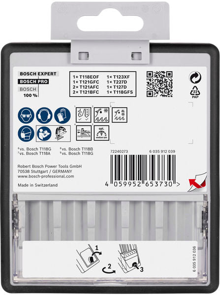 BOSCH PRO Metal and Alu set, 92 mm, 10 kom. - Set listova testere RBP- 10ER SET JSB RL (2607011942)-SBT Alati Beograd