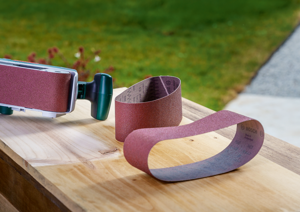 BOSCH Kombinovani komplet brusnih traka 75 x 533 mm, 9 delova - 9-delni set br.listova 74Х533 P60/80/100 (2607017155)-SBT Alati Beograd