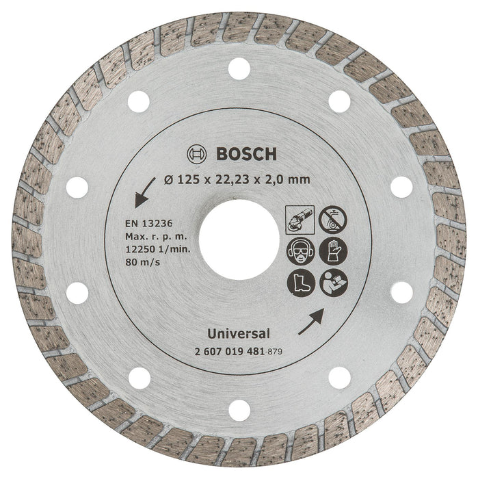 BOSCH Dijamantska rezna ploča Turbo - Dijamantska ploča 125 mm (2607019481)-SBT Alati Beograd