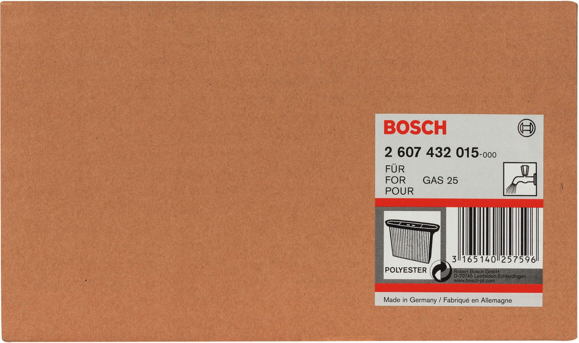 Bosch naborani filter od poliestera 4300 cm², 257 x 69 x 187 mm - 2607432015