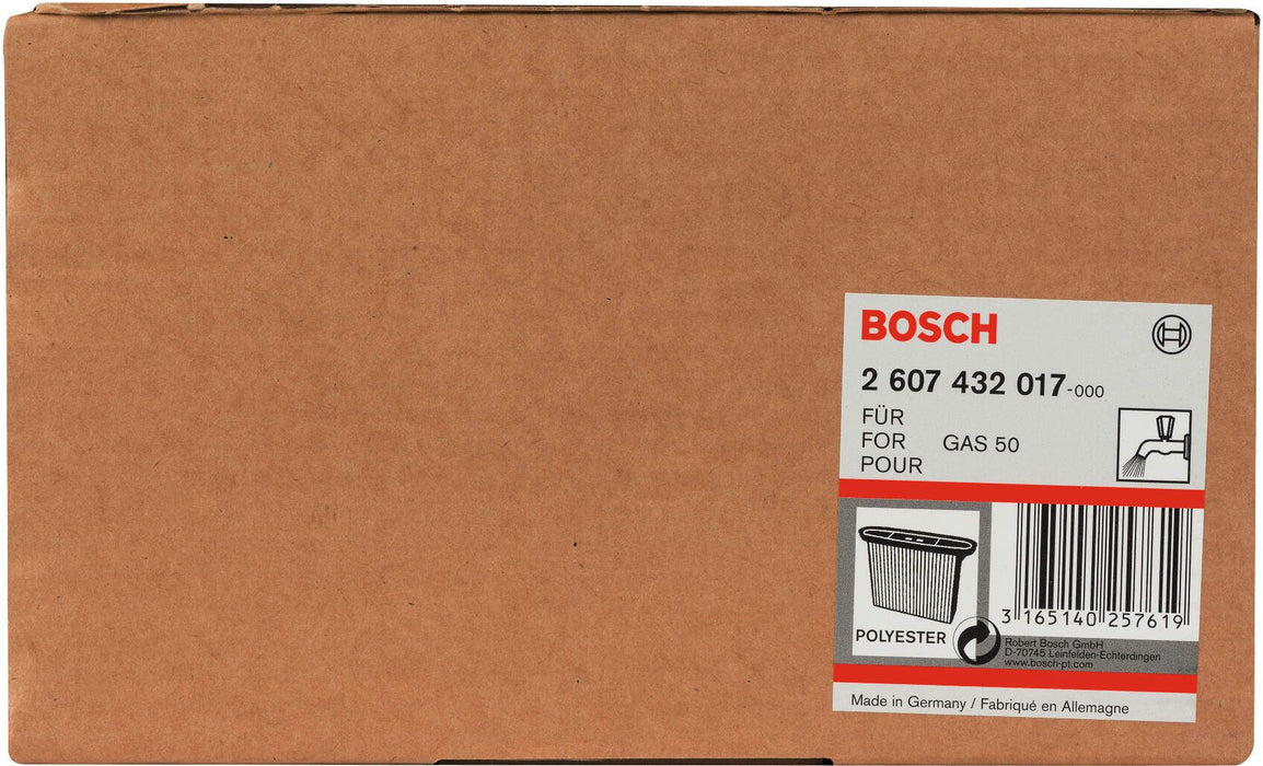 Bosch naborani filter od poliestera 8600 cm², 257 x 69 x 187 mm - 2607432017
