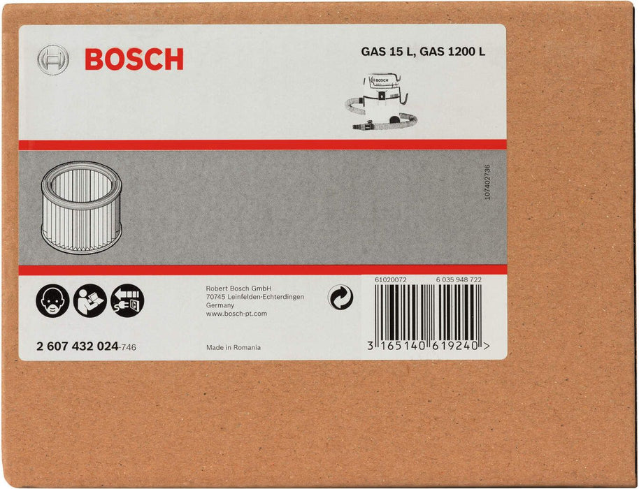Bosch naborani filter za GAS 15 L - 2607432024