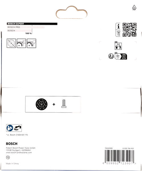 BOSCH EXPERT brusni disk sa više rupa, tvrdi, 150 mm, GEX 18V-150-3 - Brusni disk 150mm, hard, H&L (2608001116)-SBT Alati Beograd