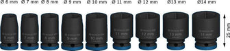BOSCH PRO Impact Socket Set, 1/4", standardni, 9 delova - (2608003034)-SBT Alati Beograd