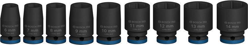 BOSCH PRO Impact Socket Set, 1/4", standardni, 9 delova - (2608003034)-SBT Alati Beograd