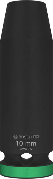BOSCH PRO Impact Socket, 1/2", 10 mm, duboki - Spojka 1/2" 10mm L Socket (2608003044)-SBT Alati Beograd