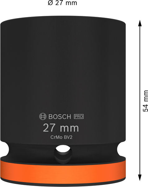 BOSCH PRO Impact Socket, 3/4", 27 mm, standardni - Spojka 3/4" 27mm S Socket (2608003061)-SBT Alati Beograd