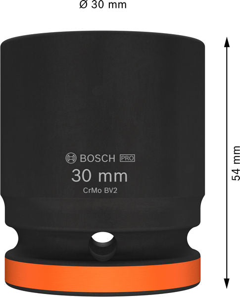 BOSCH PRO Impact Socket, 3/4", 30 mm, standardni - Spojka 3/4" 30mm S Socket (2608003062)-SBT Alati Beograd