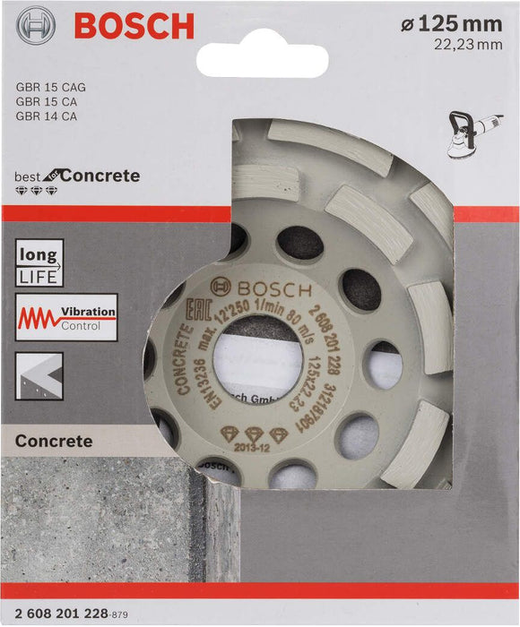 Bosch dijamantska lončasta ploča Best for Concrete 125 x 22,23 x 4,5 mm - 2608201228