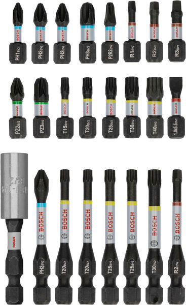 BOSCH PRO Impact set nastavaka za odvrtače, 24 kom. - Komplet umetaka uvrtača PRO Impact Set (2608521U75)-SBT Alati Beograd