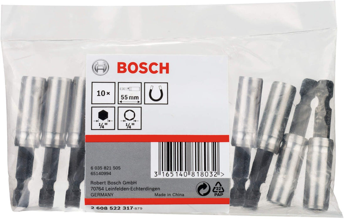 Bosch univerzalni magnetni držač, 10pc 1/4", L 55 mm - 2608522317
