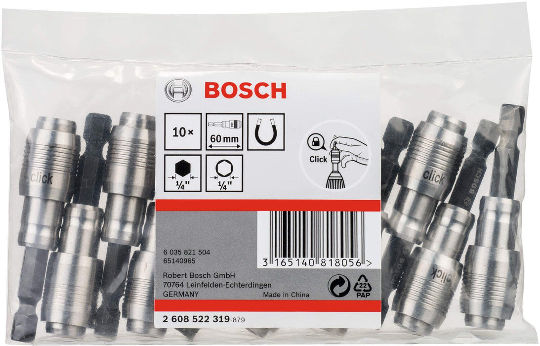 Bosch univerzalni držač One-Click funkcija, 10pc 1/4", L 60 mm - 2608522319