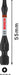BOSCH PRO P2R2 Impact nastavak, 55 mm, 5 kom. - Umetak uvrtača PRO P2R2 Impact (2608522527)-SBT Alati Beograd