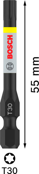 BOSCH PRO Torx Impact nastavak, T30, 55 mm, 2 kom. - Umetak uvrtača PRO T30 Impact (2608522532)-SBT Alati Beograd