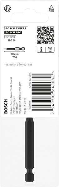 BOSCH PRO Torx Impact nastavak, T30, 90 mm - Umetak uvrtača PRO T30 Impact (2608522537)-SBT Alati Beograd