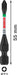 BOSCH PRO Pozidriv Impact nastavak, PZ1, 55 mm, 2 kom. - Umetak uvrtača PRO PZ1 Impact (2608522543)-SBT Alati Beograd