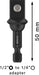 BOSCH PRO Socket Adapter sa priključkom sa kuglom, 1/2", 50 mm - (2608522564)-SBT Alati Beograd