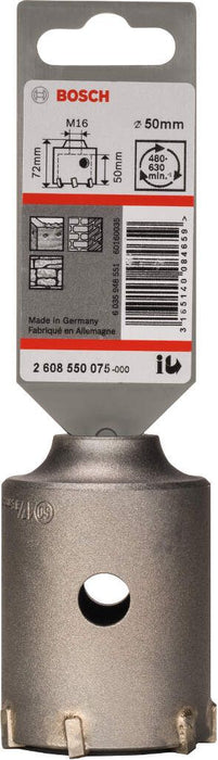 Bosch kruna za bušenje SDS-plus-9 za šestougaoni adapter 50 x 50 x 72 mm, 6 pakovanje od 1 komada - 2608550075