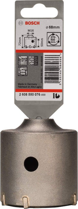 Bosch kruna za bušenje SDS-plus-9 za šestougaoni adapter 68 x 50 x 80 mm, 6 pakovanje od 1 komada - 2608550076