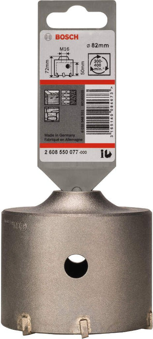 Bosch kruna za bušenje SDS-plus-9 za šestougaoni adapter 82 x 50 x 80 mm, 6 pakovanje od 1 komada - 2608550077
