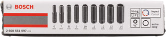 Bosch 9-delni set nasadnih ključeva 6-14mm (2608551096)