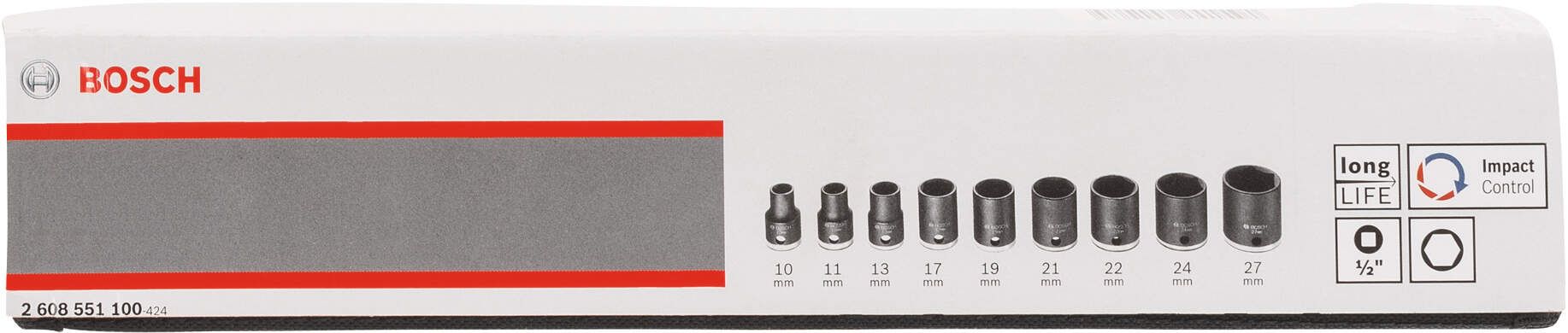 Bosch 9-delni set nasadnih ključeva (2608551100)