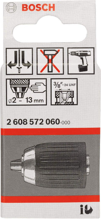 Bosch brzostezna glava do 13 mm 2-13 mm, 3/8" - 24 - 2608572060