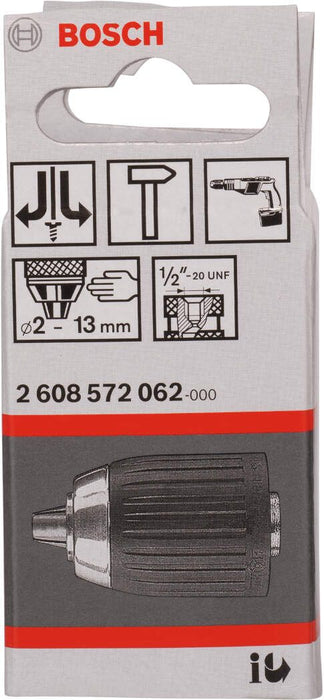Bosch brzostezna glava do 13 mm 2-13 mm, 1/2" - 20 - 2608572062